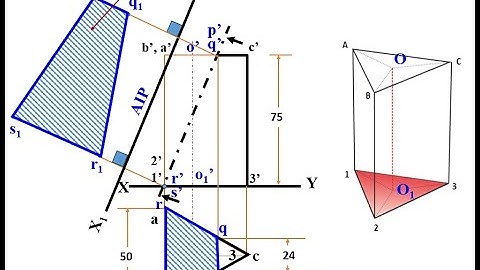 Engineering Graphics Lecture 013Y Section of Solids XXV (Section of Triangular Prism by an AIP)