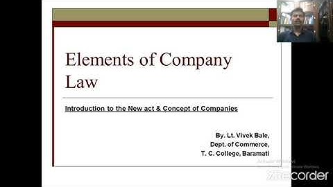 Elements of Company Law