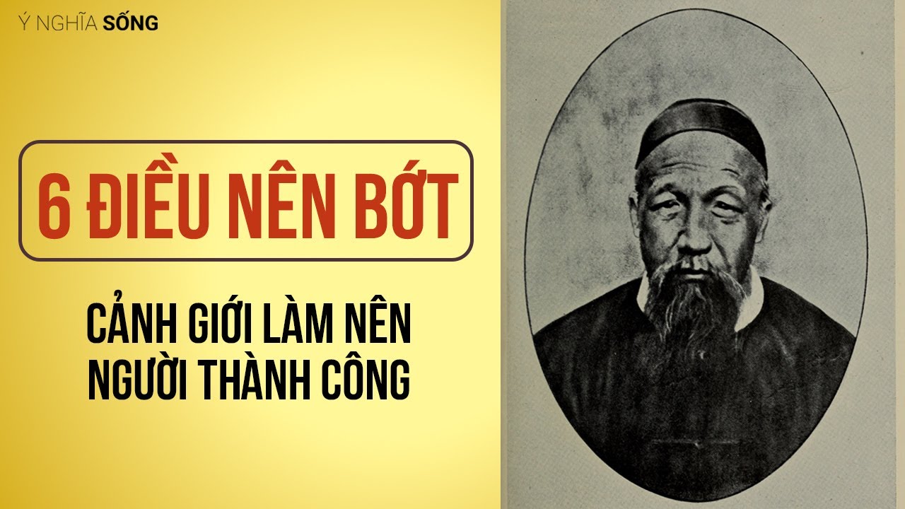 6 điều nên bớt - Cảnh giới làm nên người thành công - youtube