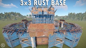 THE BEST 3X3 | SMALL GROUP/ZERG RUST BASE + CHINAWALL