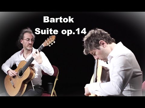 Suite Op.14 - Allegro molto (extracts) - Béla Bartok - Manoukian/Jousselme guitar duo