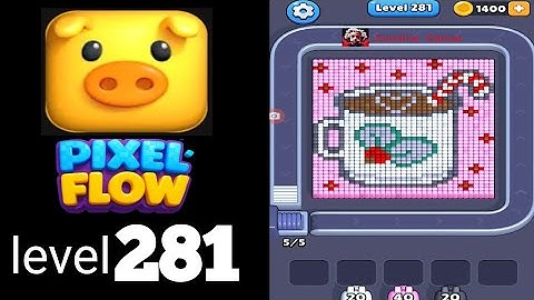 Pixelflow level 281 Guide Walkthrough Solution 