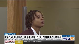 Tennessee’s Ruby Whitehorn pleads guilty to lesser charges in assault case