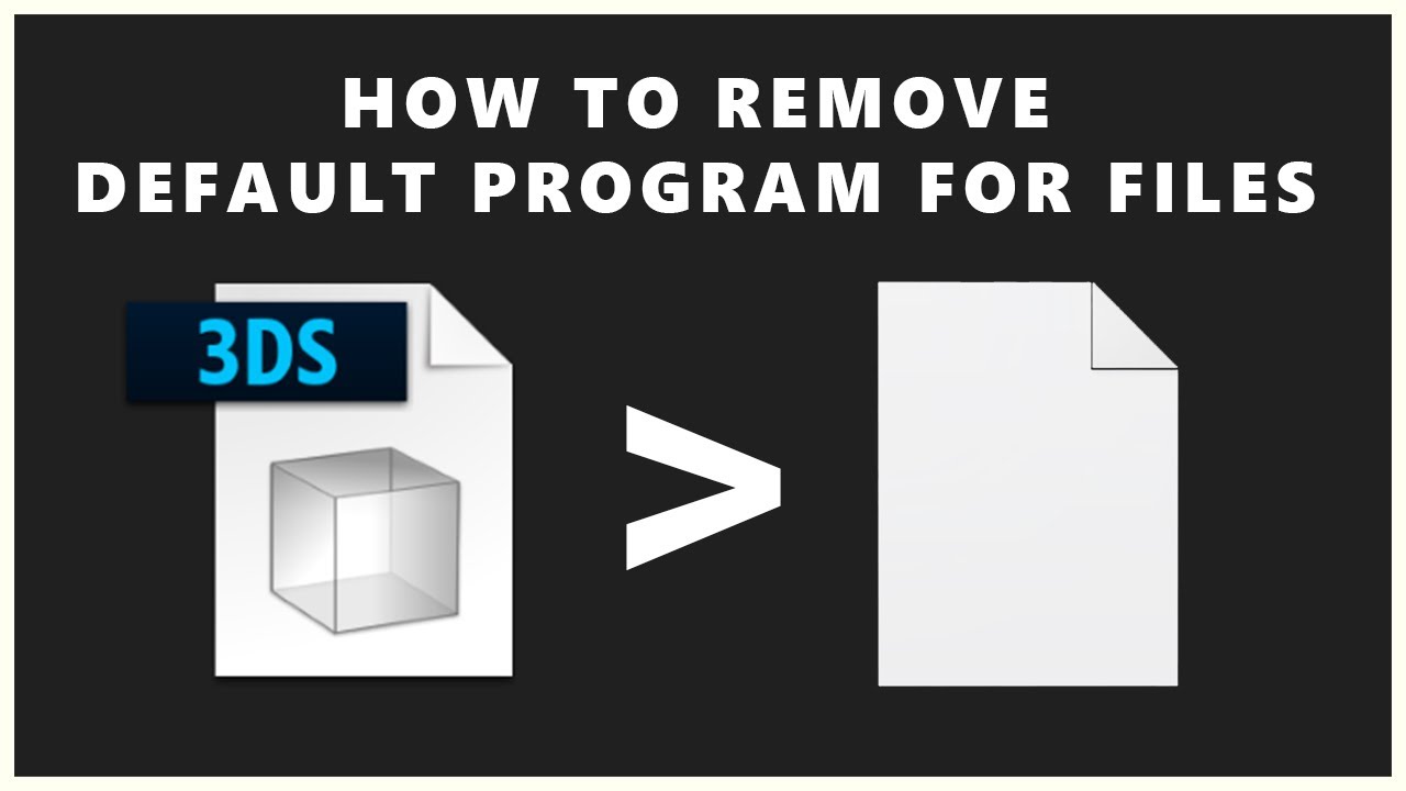 How to Remove Default Program on Windows 10 - YouTube