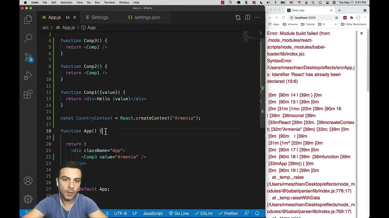 ReactJS - useContext (author meschian )