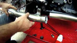 Triumph Bonneville Thruxton TEC Stainless Steel Exhaust: Fitting/Running