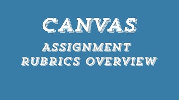 Assignment Rubrics Overview