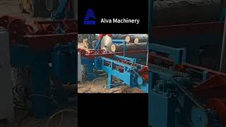 Space shortage? No problem! Alva Machinery Log Conveyor changes wood direction freely