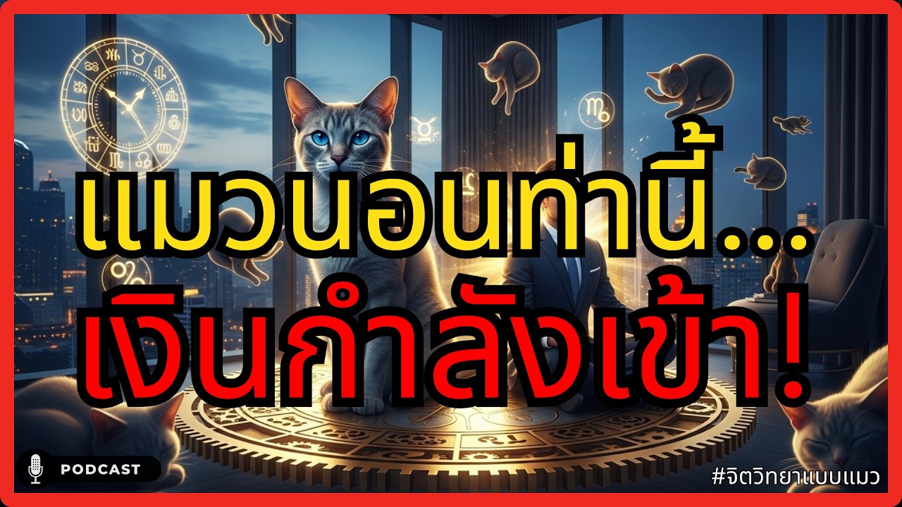 รู้แล้วอึ้ง! ท่านอนแมวบอก 'พลังงาน' ในบ้าน รหัสลับที่เจ้าของ 99% ไม่เคยรู้