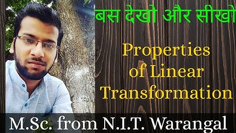 LINEAR TRANSFORMATION PROPERTY(LINEAR ALGEBRA)// IIT-JAM/CSIR-NET(JRF)/GATE/TIFR/NBHM/DU/BHU/SAU