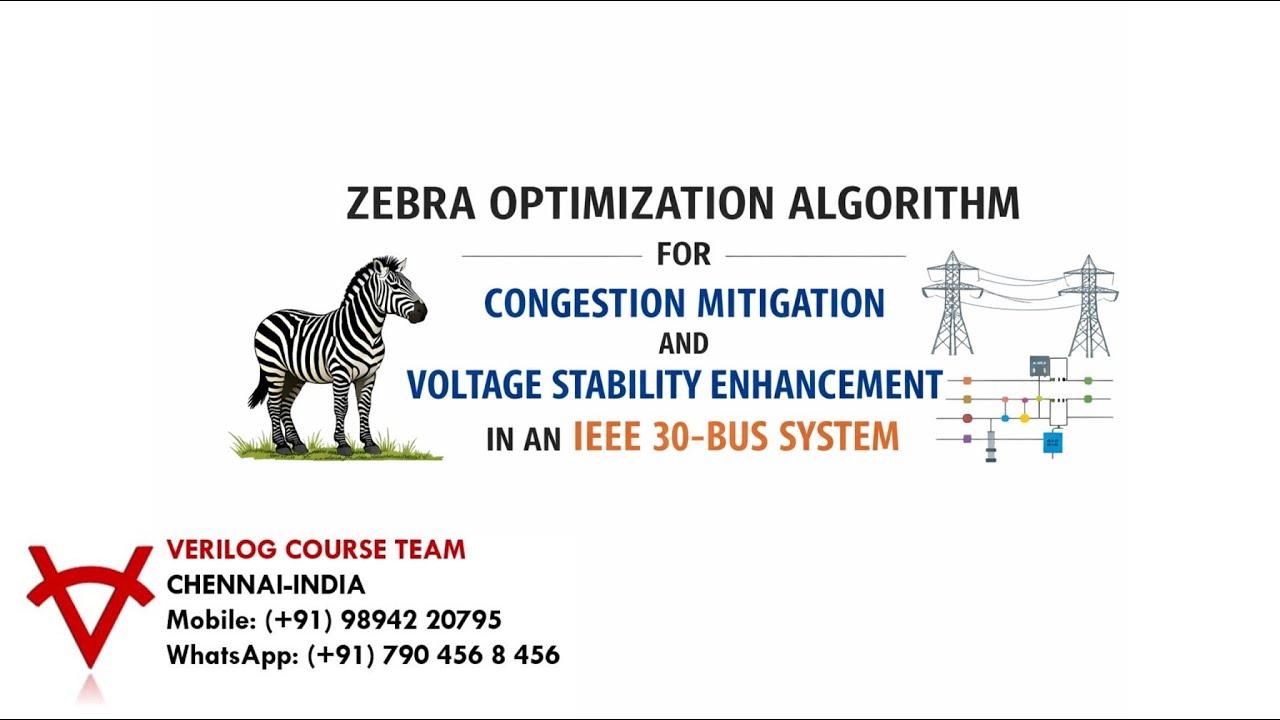ZEBRA OPTIMIZATION ALGORITHM-CONGESTION MITIGATION-VOLTAGE STABILITY ENHANCEMENT-IEEE 30-BUS SYSTEM