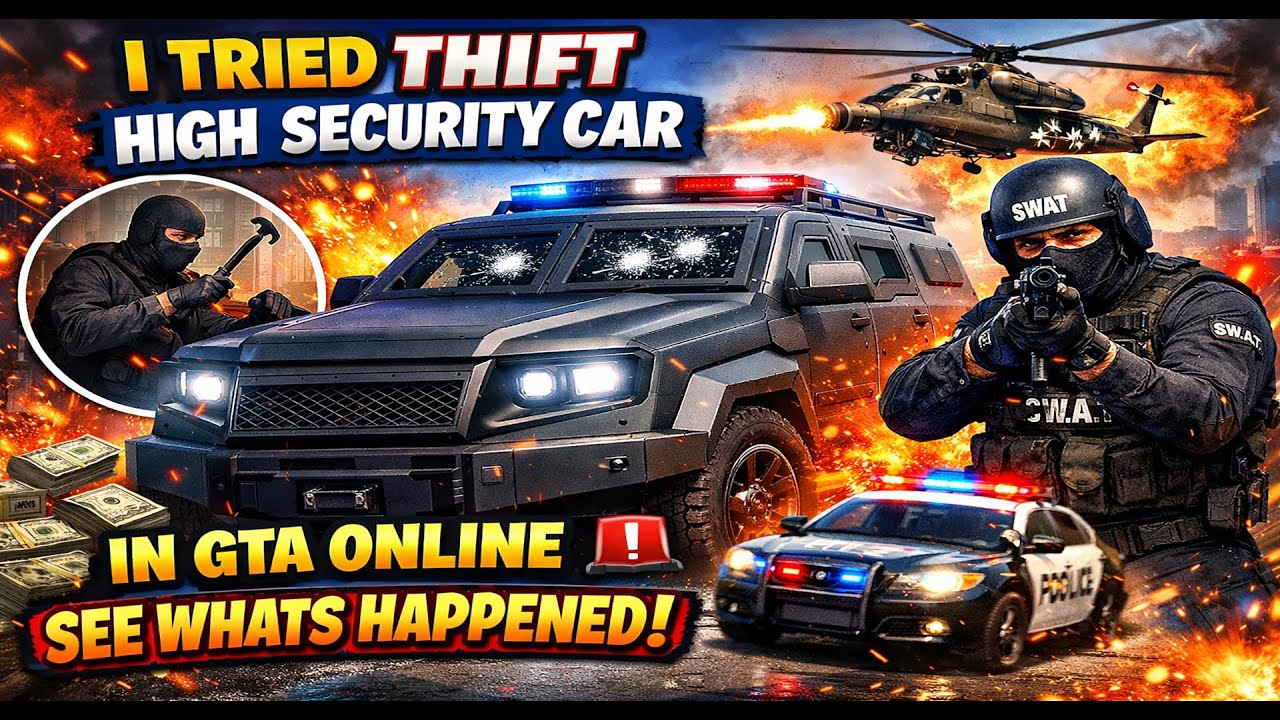 Stealing a HIGH SECURITY CAR in GTA Online Went WRONG 😱