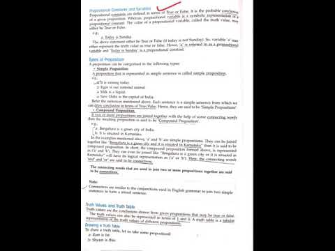 XII Boolean Algebra video no 2 Unit 1: Propositional Logic APC