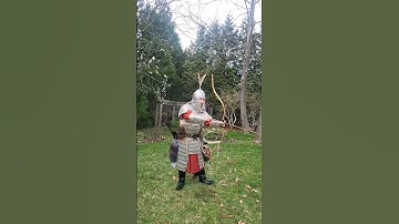 Can you shoot a bow in armor?#cosplay #archer #archery #armor #history #alibow #larp #horsebow