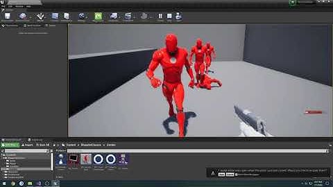 Unreal Engine C++ Nazi Zombies: 130: "Zombie: Ragdoll on Death"