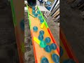 Marble Run Race ☆ Balls flying out of a large pipe４
