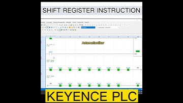 Shift register instruction keyence PLC #plcprogramming #shorts #kvstudio #keyence #shortvideo