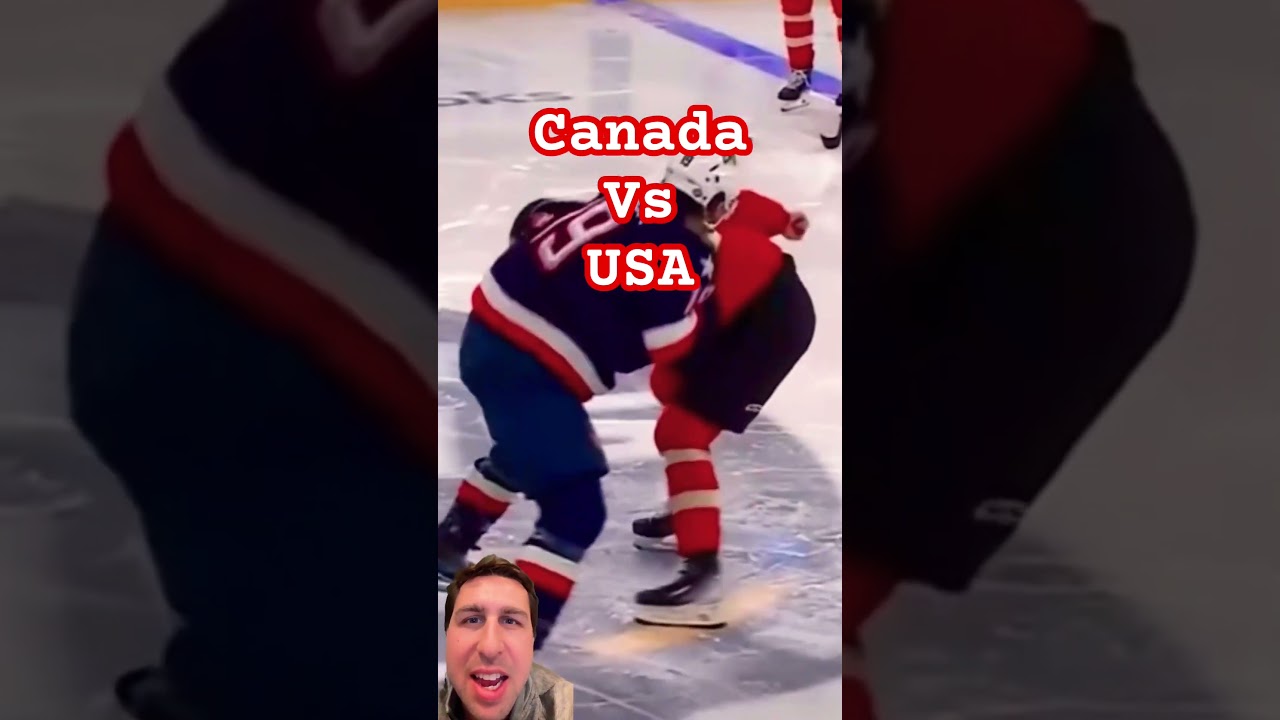 Canada versus USA NHL hockey game is ridiculous. 