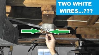 How To Find Hot (Black) Wire When You Have Two White Wires