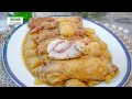 Muslos de POLLO rellenos en salsa de MANZANA Y SIDRA | SIN HORNO