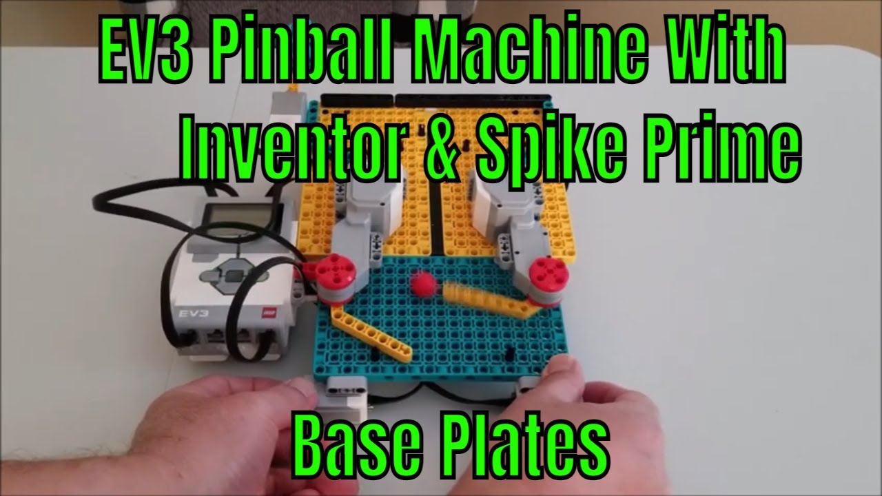 "LEGO EV3 Pinball Machine With Some Spike Prime & Inventor Base Plates!" YouTube