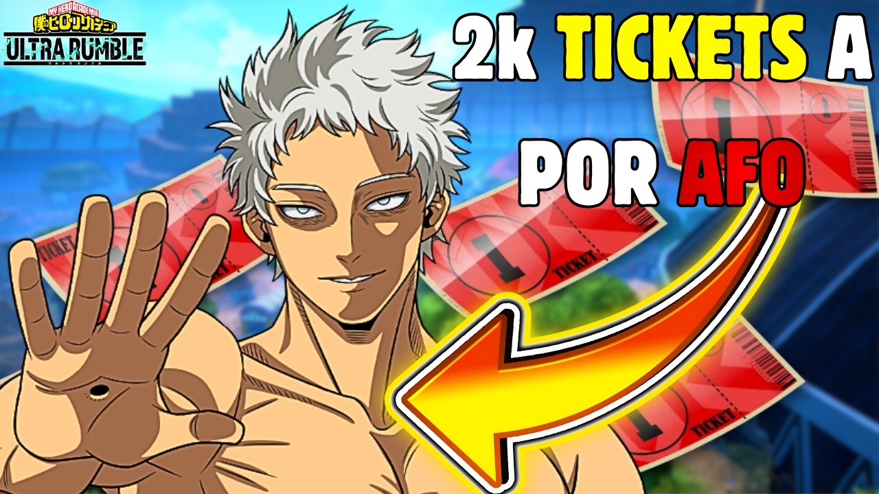 🔥 Tirando TODOS mis Tickets al Banner de ALL FOR ONE TANK en My Hero Ultra Rumble