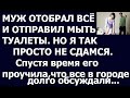 Истории из жизни Муж отобрал всё и отправил мыть туалеты   Но я так просто не сдамся  Спустя время