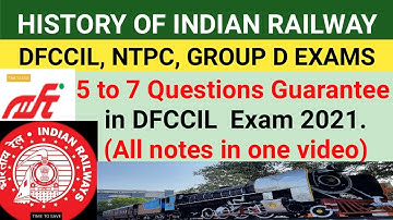 HISTORY OF INDIAN RAILWAYS AND DFCCIL IN ENGLISH | RAILWAY DFCCIL | DFCCIL Executive Operations & BD