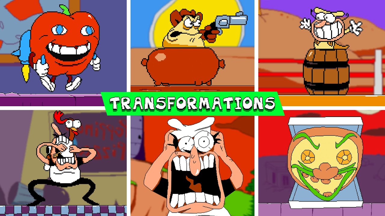 Pizza Tower, But the Boss Can Use Peppinos Transformations