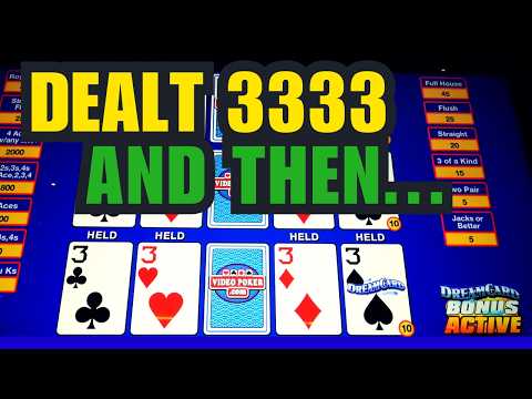Absolutely UNREAL Dreamcard Video Poker Play