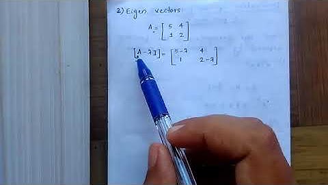 Eigen values ​​and Eigen vectors - Problem 1 (part 2) in malayalam