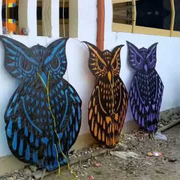 Layangan di beruk lajing