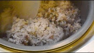 雑穀米の炊き方　　How to cook rice mixed with cereals