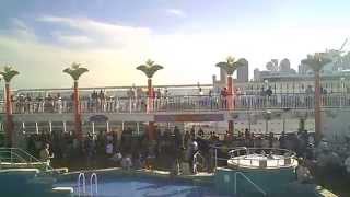 Norwegian Dawn Sail away party from Miami