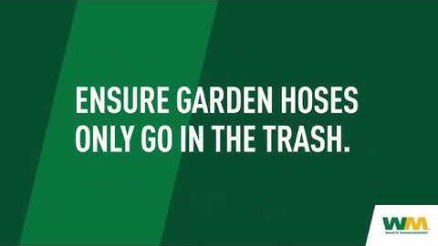 How to dispose of garden hose