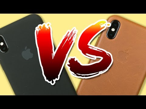 Which Is The BEST Case For You?! - Apple Silicone Case VS. Apple  Leather Case for iPhone X