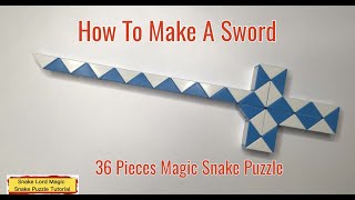 How To Make A Sword - 36 Pieces Magic Snake Puzzle screenshot 4
