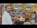 How To Make Banana Milkshake | Banana Dates Juice In Banaras Karachi @KhandaniStreetFood