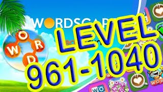 WordScapes Level 961-1040 Answers Lake
