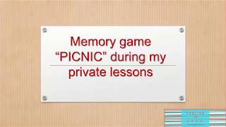 Misha's playing a memory game PICNIC screenshot 2
