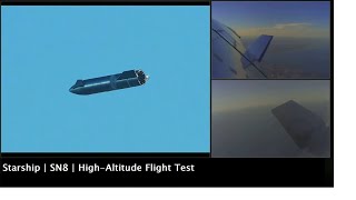 SpaceX realiza teste de vôo em alta altitude com o Starship SN8