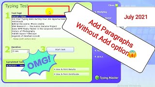 How to Add Paragraphs/Exercises in Typing Master 10 Without ADD Option| By Valley Tutorials screenshot 5