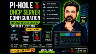 Pi-hole DHCP Server Configuration | Replace Router DHCP &amp; Control Client DNS (Urdu/Hindi)