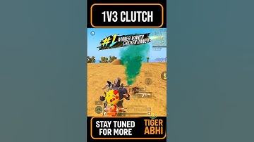 1v3 Clutch Part - 2 Under Pressure 💀 | BGMI #bgmi #1v3clutch #tigerabhi