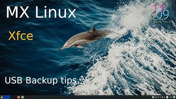 MX Linux -Xfce - Automated USB backup tips.