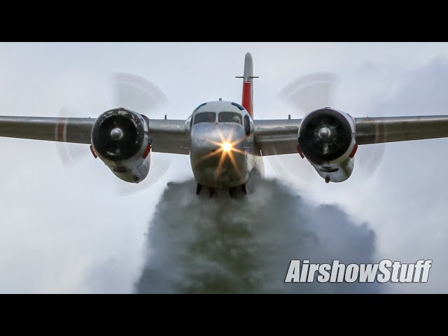 S-2 Tracker Firefighting Demo and LOW Flybys! - Thunder Over The Heartland 2021