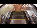ホテルグランヴィア広島~広島駅新幹線口間通用口のエスカレーター(日立製)HITACHI short escalator