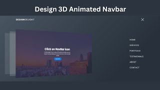 How to Create a Stunning 3D Navbar Animation with HTML, CSS, and JavaScript