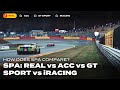 Onboard Spa: Real vs ACC vs GT Sport vs iRacing