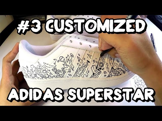 DOODLE SHOES - Adidas Superstar 3 "Chemist"